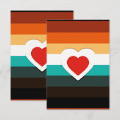 hartgradiënt RSVP kaartje (Voorkant / Achterkant)