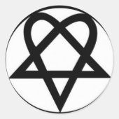 hartgramHIM Ronde Sticker (Voorkant)