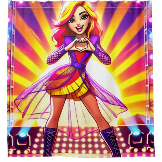 Harthanden Douchegordijn (Voorkant)