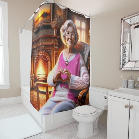 Harthanden Douchegordijn (In situ)