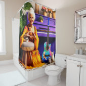 Harthanden Douchegordijn (In situ)