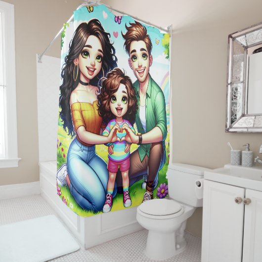 Harthanden Douchegordijn (In situ)