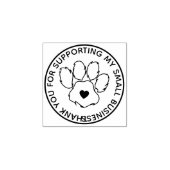 Harthart in het midden van de hondenpoot rubberstempel (Afrduk)