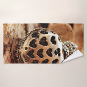 Harthart met kroon badhanddoek (Badhanddoek)