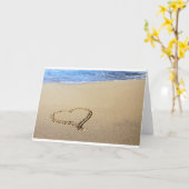 Harthart strand Zand Tropisch Paradijs Destiny Kaart (Gele Bloem)