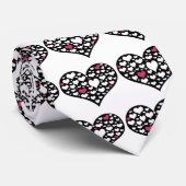 Harthart van het hart stropdas (Opgerold)