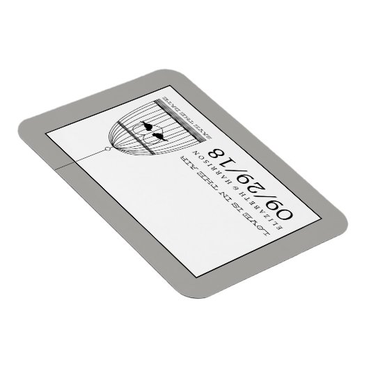 harthuwelijk sparen de datum magneet (Rechterzijde)