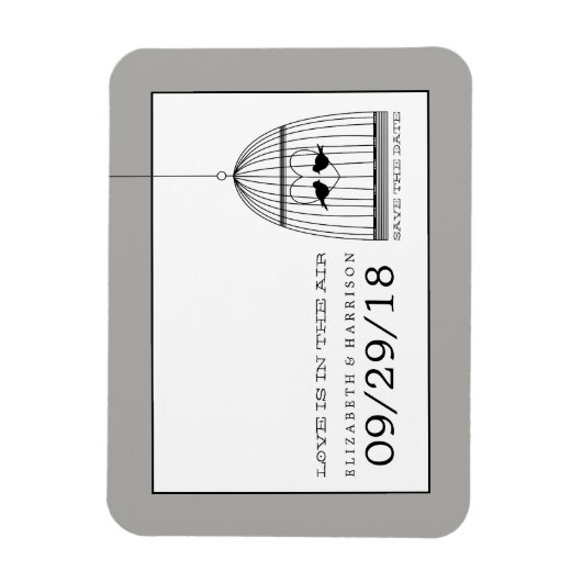 harthuwelijk sparen de datum magneet (Verticaal)