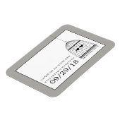  harthuwelijk sparen de datum magneet (Linkerzijde)