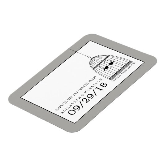  harthuwelijk sparen de datum magneet (Linkerzijde)