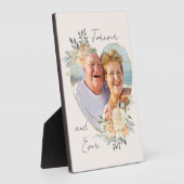 Hartig gevormde bloemrijke gouden fotolijst fotoplaat (Zijkant)