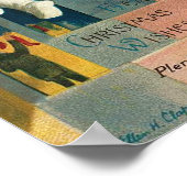 Hartig kerstwensen Kind met kaartje Poster (Hoek)