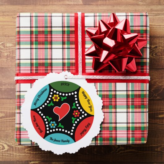 Hartig Portugees Kerstbal Ornament Kaart (Insitu (Geschenk))