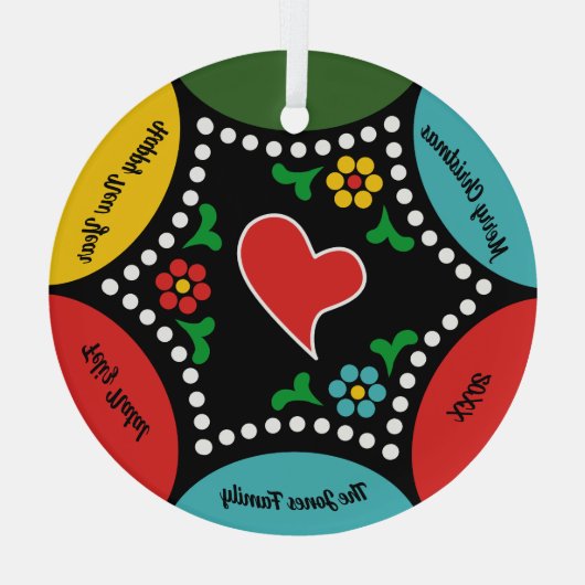 Hartig Portugees Kerstfeest en cadeaus Glas Ornament (Achterkant)