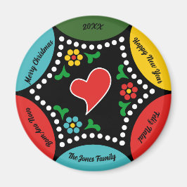 Hartig Portugees Kerstfeest en cadeaus Magneet