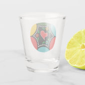 Hartig Portugees Kerstfeest en cadeaus Shot Glas (Achterkant)