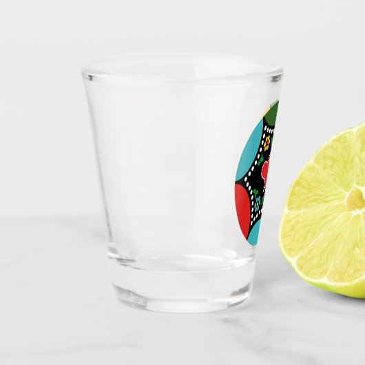 Hartig Portugees Kerstfeest en cadeaus Shot Glas (Links)