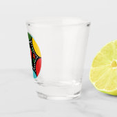 Hartig Portugees Kerstfeest en cadeaus Shot Glas (Rechts)