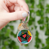 Hartig Portugees Kerstfeest en cadeaus Sleutelhanger (Hand)