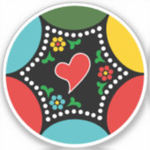 Hartig Portugees Kerstfeest en cadeaus Sticker (Voorkant)