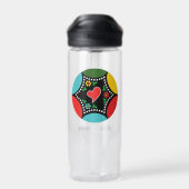 Hartig Portugees Kerstfeest en cadeaus Waterfles (Achterkant)