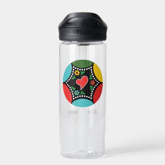 Hartig Portugees Kerstfeest en cadeaus Waterfles (Achterkant)