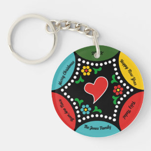 Hartig Portugees Kerstmis Sleutelhanger