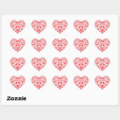 Hartig sticker met liefdesvogels (Vel)