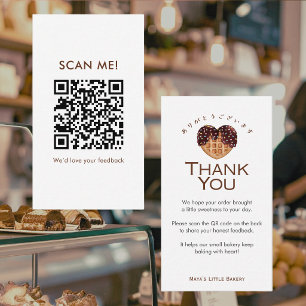 Hartige Chocolade Wafel Laat een Review achter QR- Visitekaartje