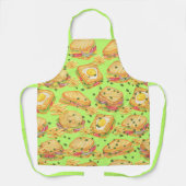 Hartige gastronomische broodjes en frietjes limoen schort (Voorkant)