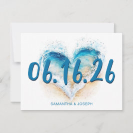 Hartige golf save the date briefkaart