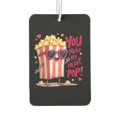 Hartige Popcorn Valentijnsdesign Luchtverfrisser (Achterkant)