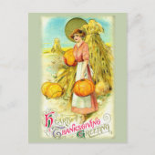  hartige Thanksgiving groet pompoen Feestdagenkaart (Voorkant)