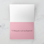 Hartige Zwart/Witte Kat Verjaardagskaart Kaart (Binnen)