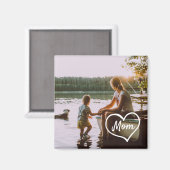 Hartigefamilie Foto Script Op Maat Gemaakte Gift M Magneet (Voorkant / Achterkant)