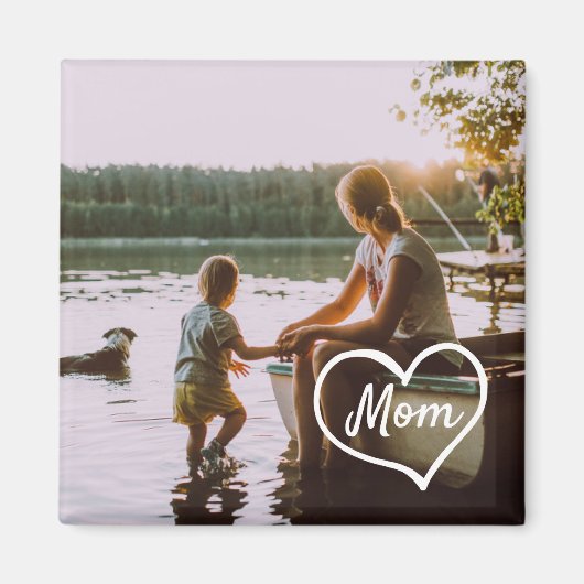 Hartigefamilie Foto Script Op Maat Gemaakte Gift M Magneet (Voorkant)