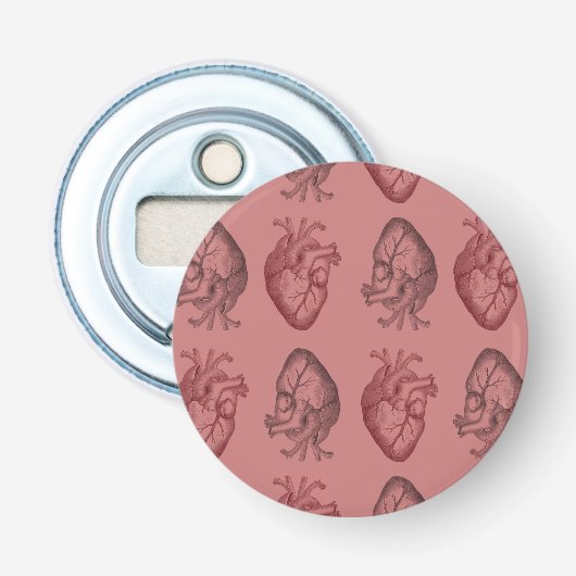  hartillustratie button flesopener (Voorkant)