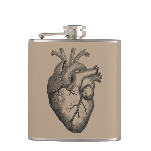 hartillustratie heupfles (Voorkant)