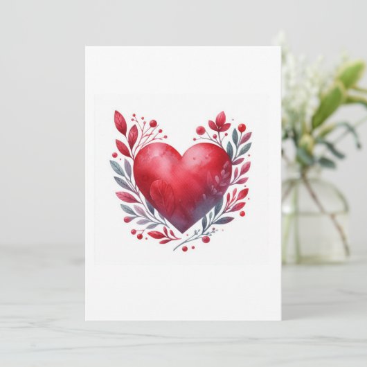 hartillustratie kaart (Staand voorkant)