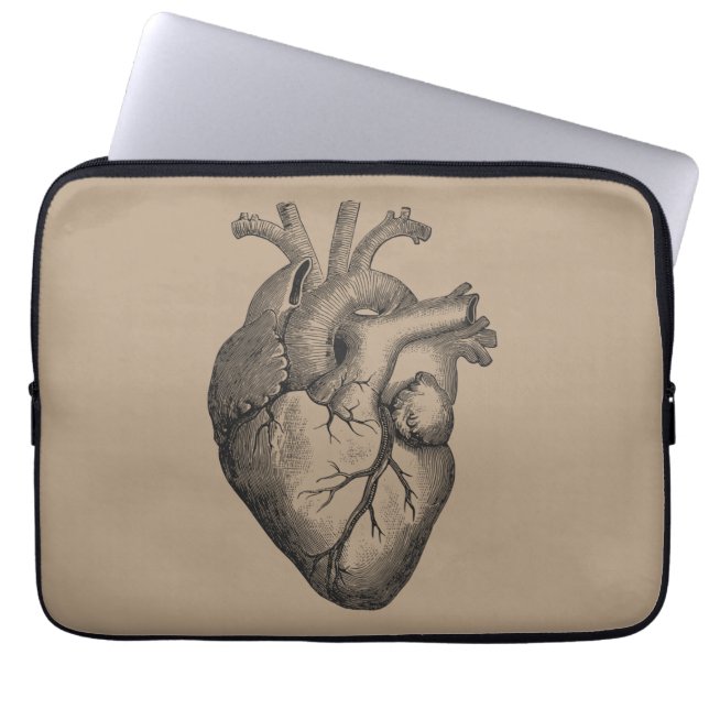  hartillustratie laptop sleeve (Voorkant)