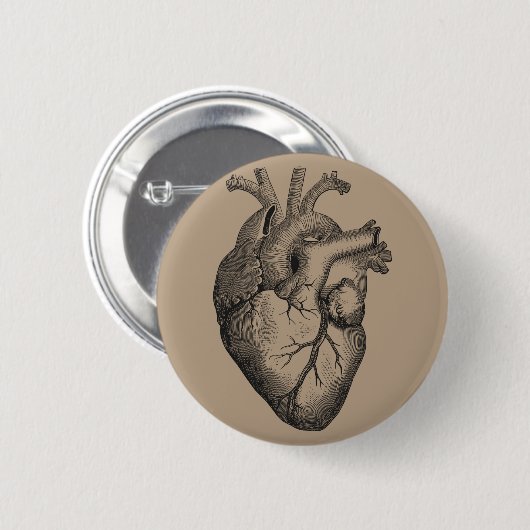  hartillustratie ronde button 5,7 cm (Voorkant /achterkant)