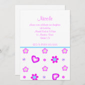 hartinforaal verjaardagsuitnodiging kaart (Voorkant / Achterkant)