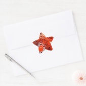 Hartjes achtergrond, sticker (Envelop)
