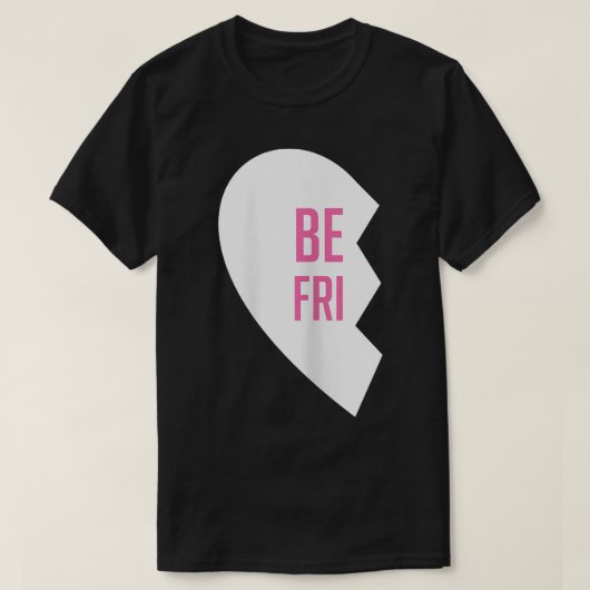 Hartjes Beste Vriendin T-shirts Matching BFF Outf (Design voorkant)
