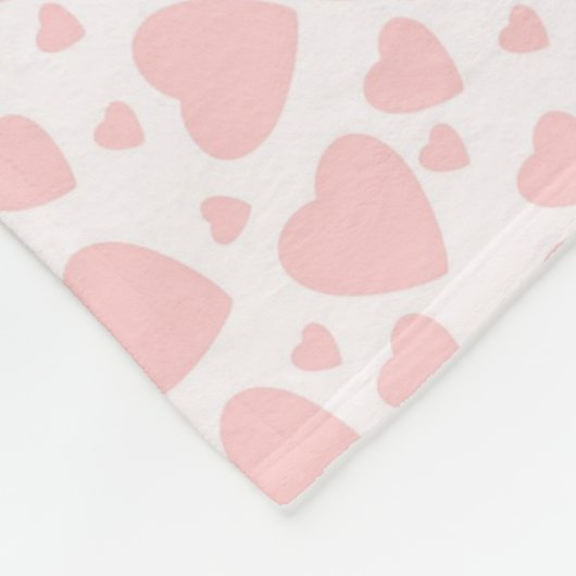 hartjes Bord Pinkcue Fleece Deken (Hoek)