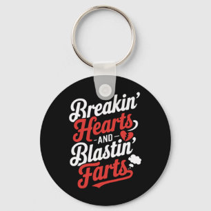 Hartjes Breken En Scheten Laten Funny Valentines Sleutelhanger