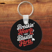 Hartjes Breken En Scheten Laten Funny Valentines Sleutelhanger (Voorkant)