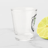 Hartjes bruiloft aandenken shot glas (Links)