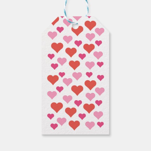 Hartjes cadeau label cadeaulabel (Achterkant)