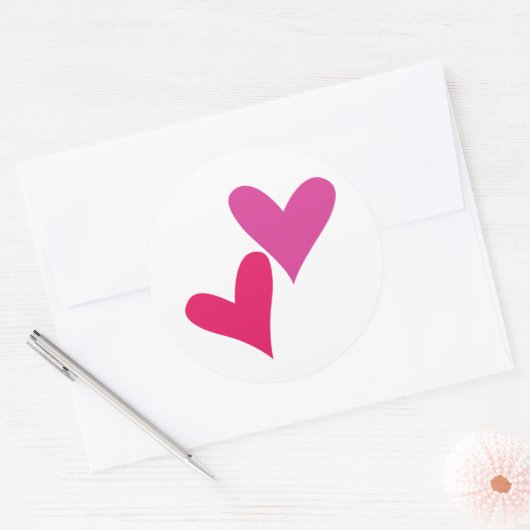 Hartjes en Liefde Sticker (Envelop)